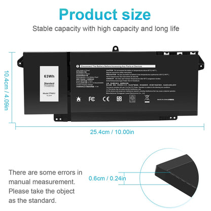DELL 7FMXV - 7FMXV Genuine Original  Laptop Notebook Battery