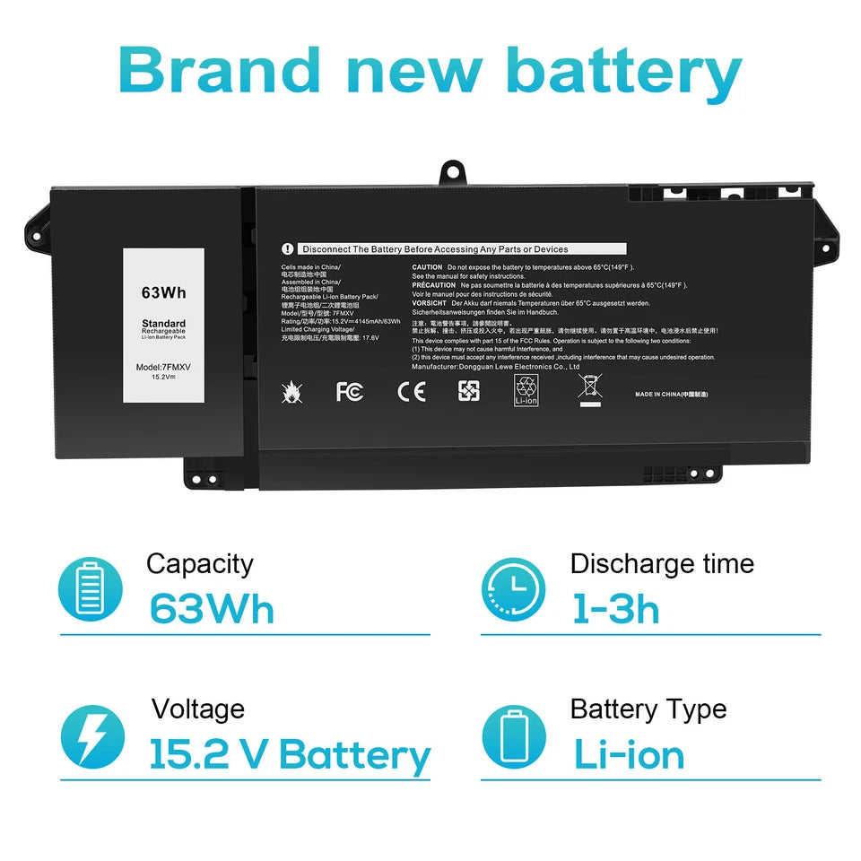 7fmxv Battery Modal DELL Latitude 13 5320 - 7FMXV Genuine Original Laptop Notebook Battery ...