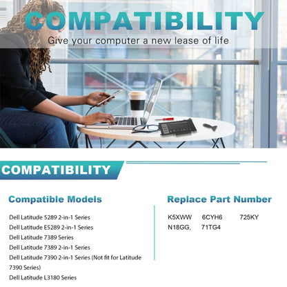 DELL K5XWW - K5XWW Genuine Original  Laptop Notebook Battery