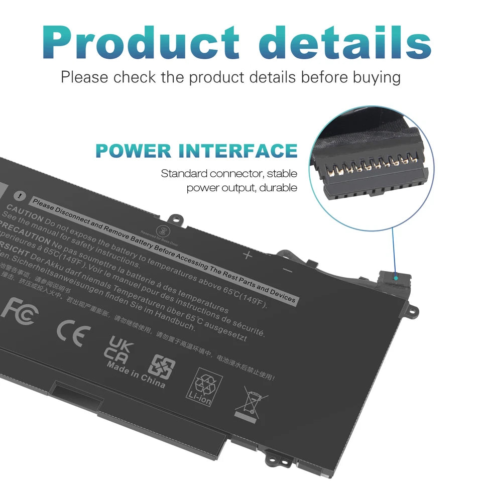 DELL K5XWW - K5XWW Genuine Original  Laptop Notebook Battery