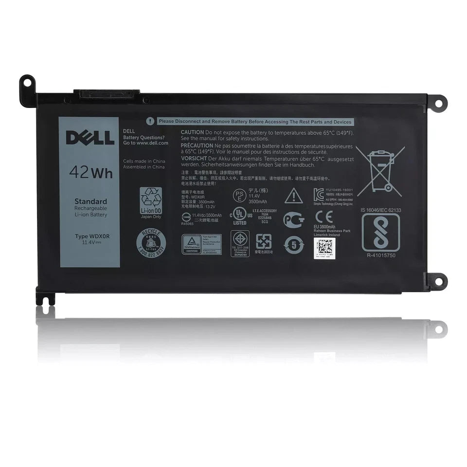 DELL 08YPRW HJPTM V6F6K 2R9W6 4P6H5 1RH5X - WDXOR Genuine Original Laptop Notebook Battery
