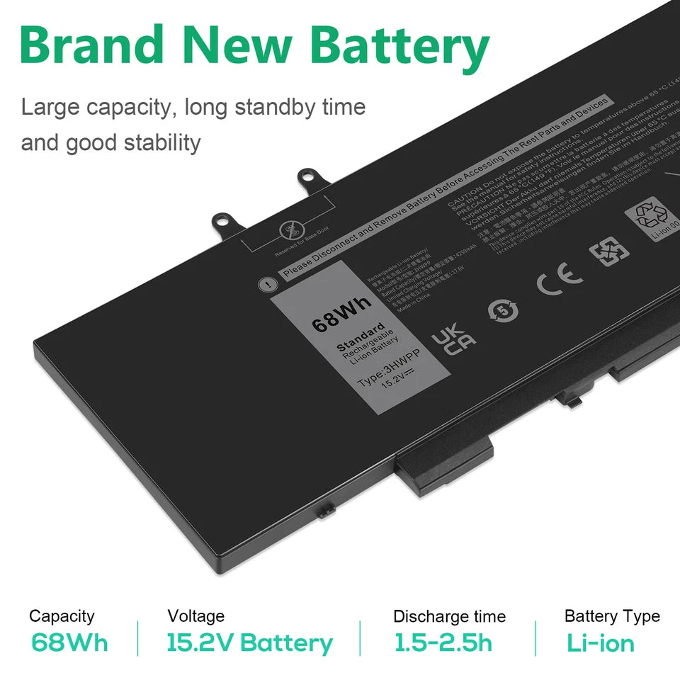 DELL 10X1J 1VY7F 401D9 N2NLL JG75F 3YNXM - 3HWPP Genuine Original Laptop Notebook Battery