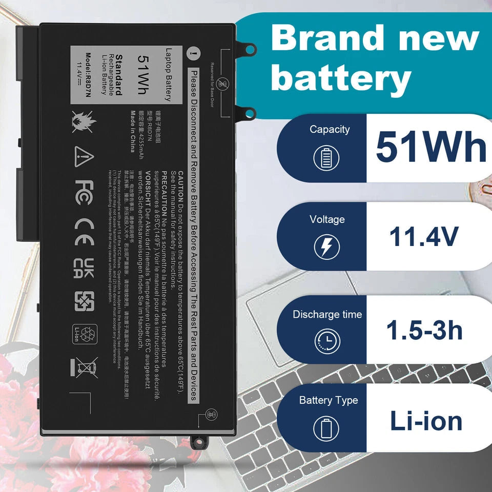 DELL R8D7N  - R8D7N Genuine Original  Laptop Notebook Battery