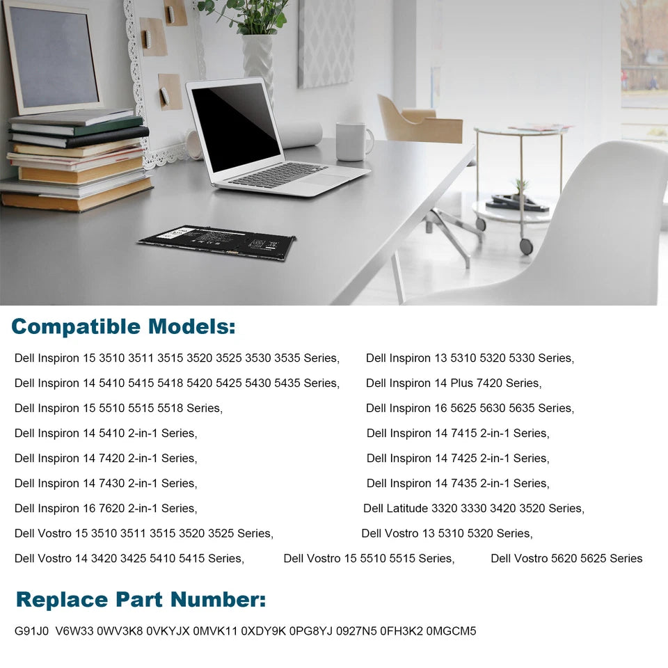 DELL G91J0 - G91J0 Genuine Original  Laptop Notebook Battery