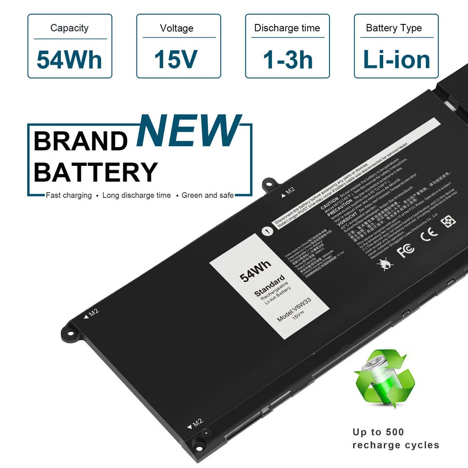 DELL V6W33 - V6W33 Genuine Original  Laptop Notebook Battery