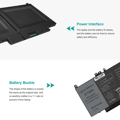 DELL G5M10 -  G5M10 Genuine Original  Laptop Notebook Battery