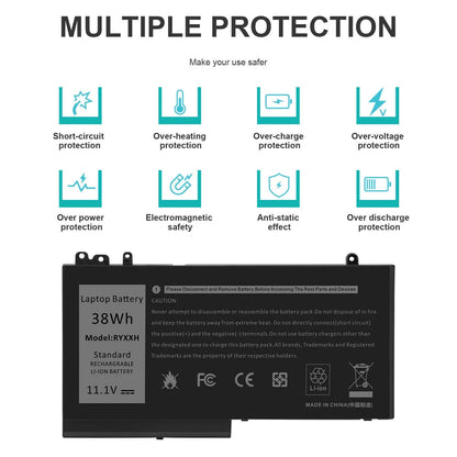 DELL RYXXH - RYXXH Genuine Original  Laptop Notebook Battery