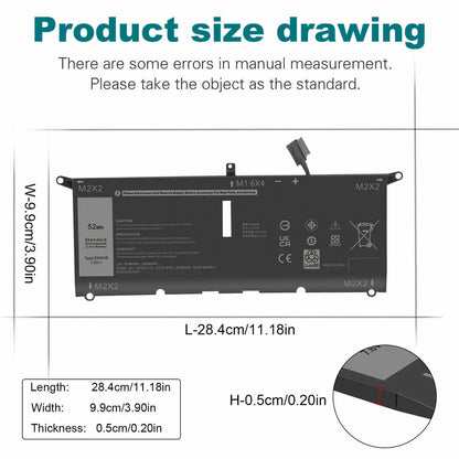DELL DXGH8 - DXGH8 Genuine Original  Laptop Notebook Battery