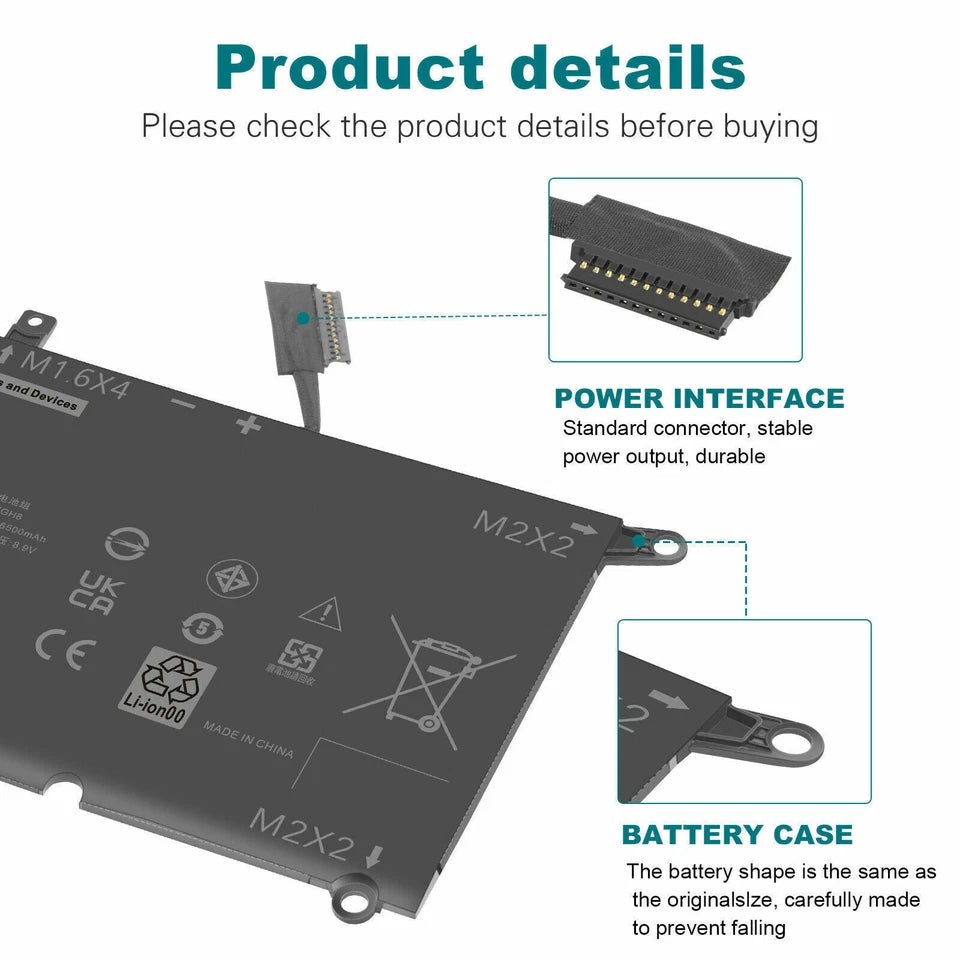 DELL DXGH8 - DXGH8 Genuine Original  Laptop Notebook Battery