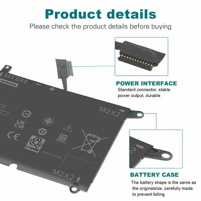 DELL DXGH8 - DXGH8 Genuine Original  Laptop Notebook Battery