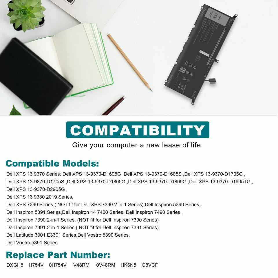 DELL DXGH8 - DXGH8 Genuine Original  Laptop Notebook Battery