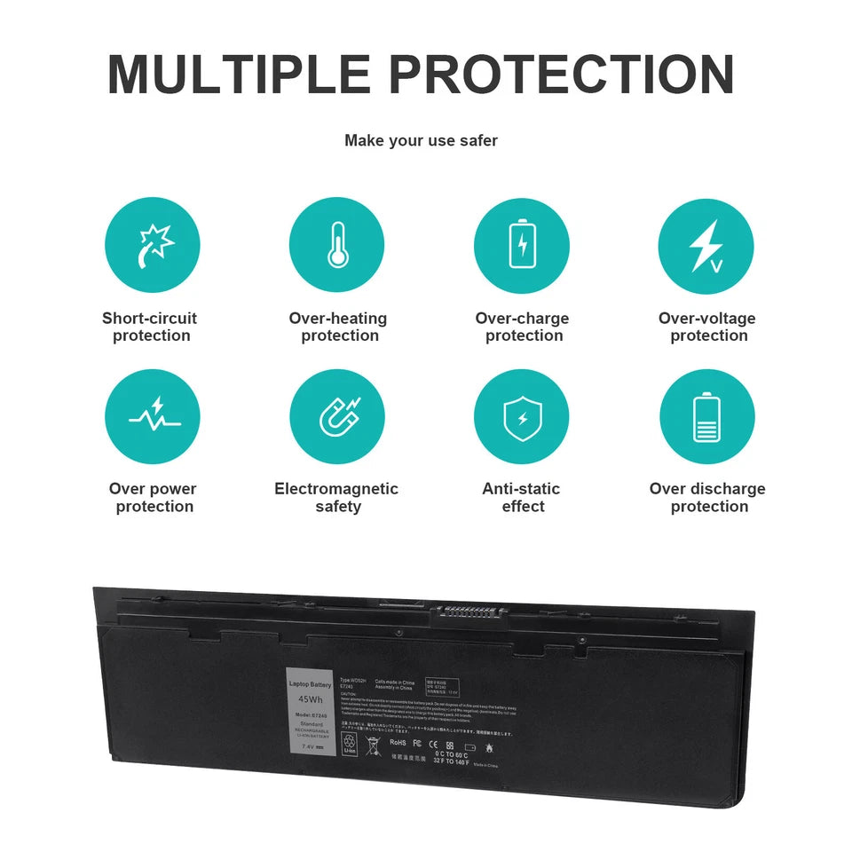 DELL Latitude 12 7000 Series - WD52H Genuine Original Laptop Notebook Battery
