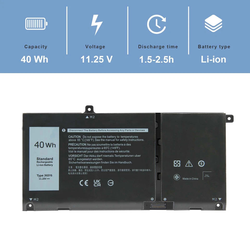 DELL JK6Y6 - JK6Y6 Genuine Original  Laptop Notebook Battery