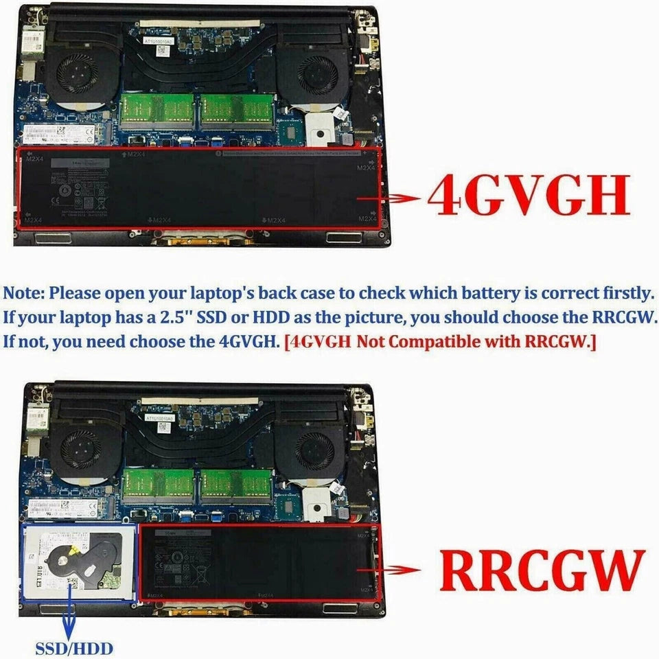DELL RRCGW – RRCGW Genuine Original Laptop Notebook Battery