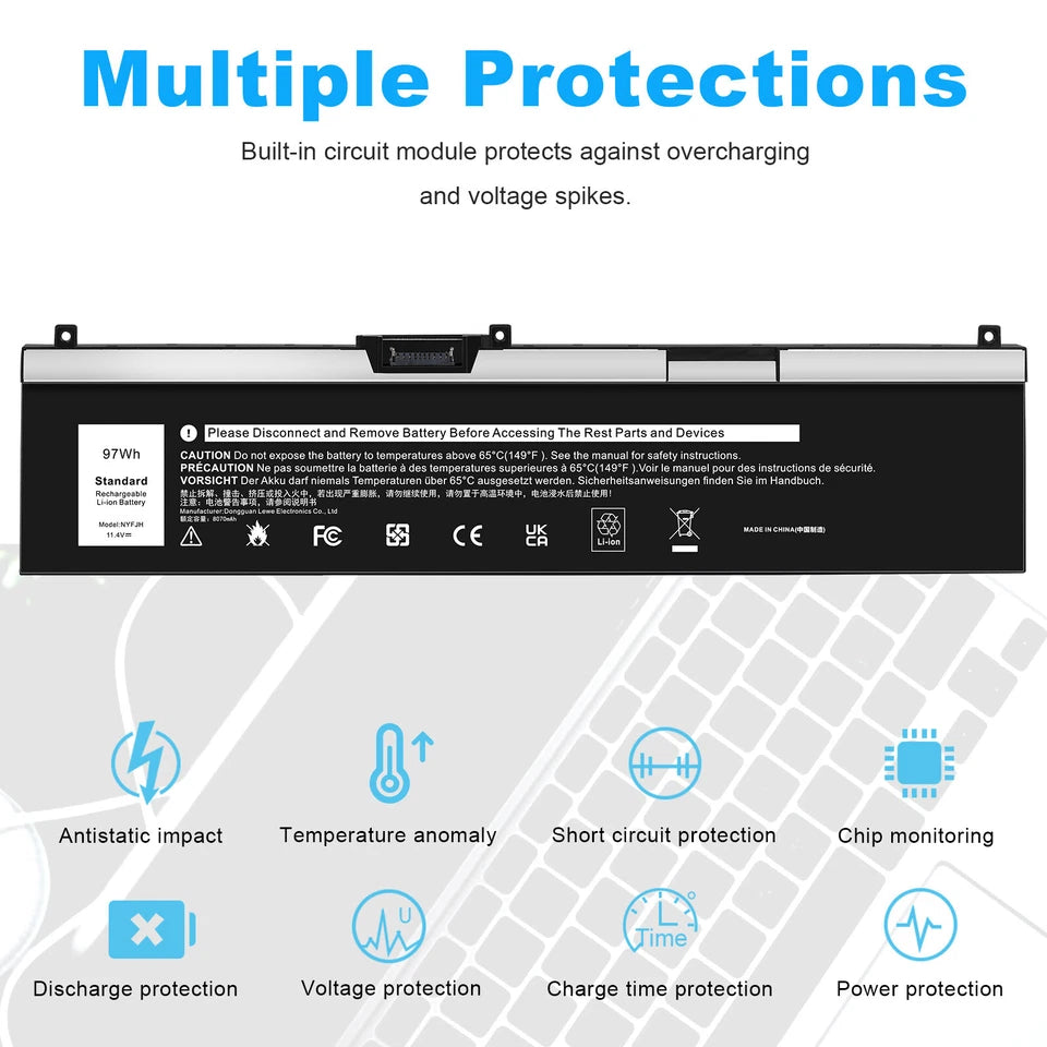 DELL NYFJH – NYFJH Genuine Original Laptop Notebook Battery