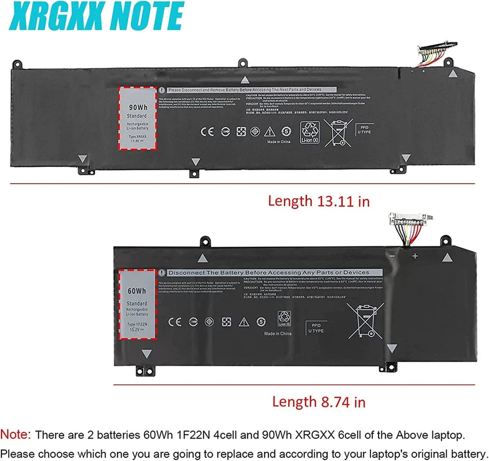DELL XRGXX – XRGXX Genuine Original Laptop Notebook Battery