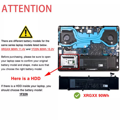 DELL XRGXX – XRGXX Genuine Original Laptop Notebook Battery