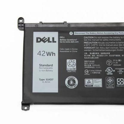DELL 51KD7 Y07HK FY8XM  0FY8XM 051KD7	YWD3C - 51KD7 Genuine Original Laptop Notebook Battery
