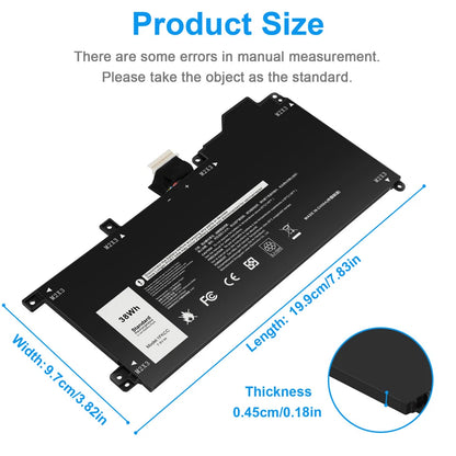 DELL 1FKCC - 1FKCC Genuine Original  Laptop Notebook Battery