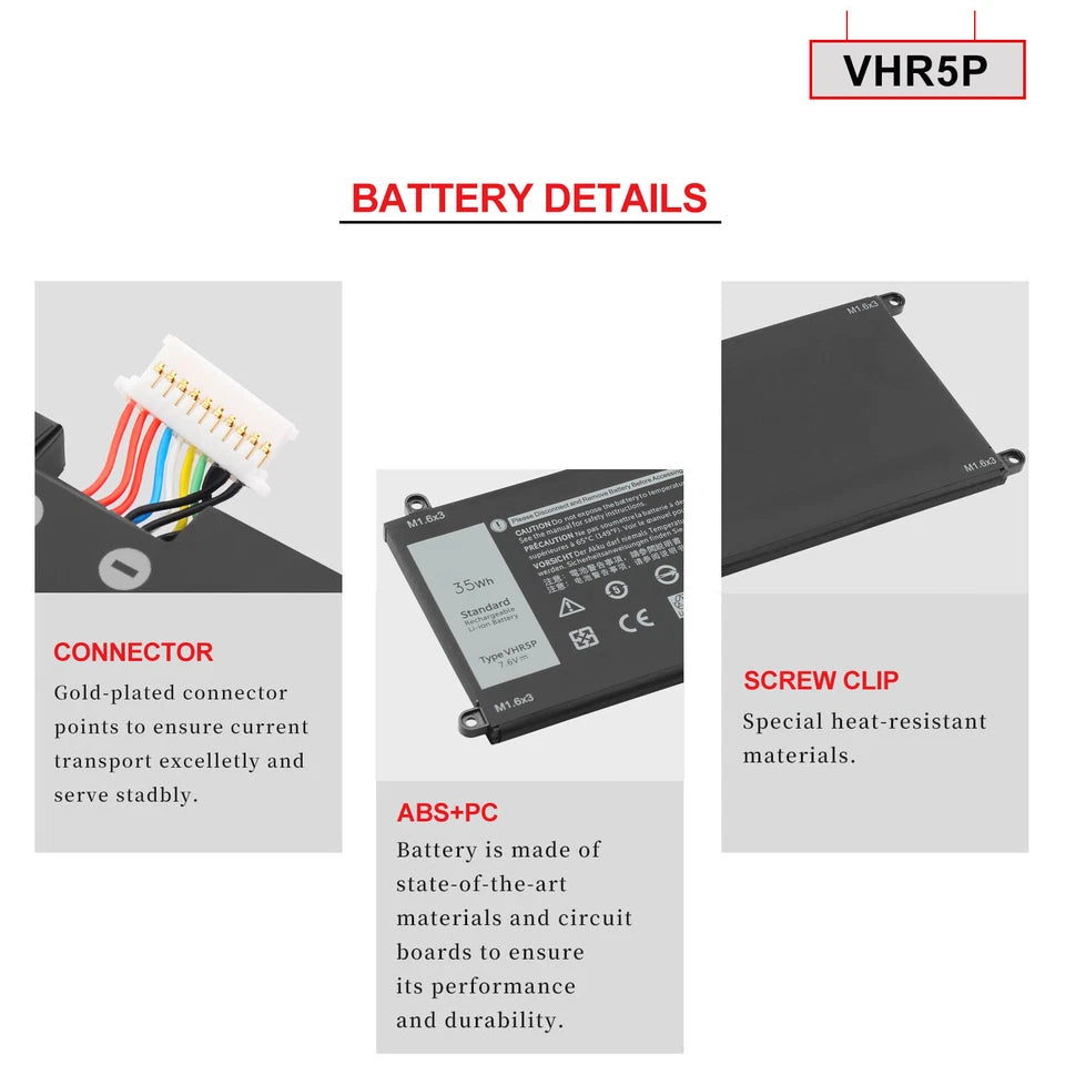 DELL VHR5P - VHR5P Genuine Original  Laptop Notebook Battery