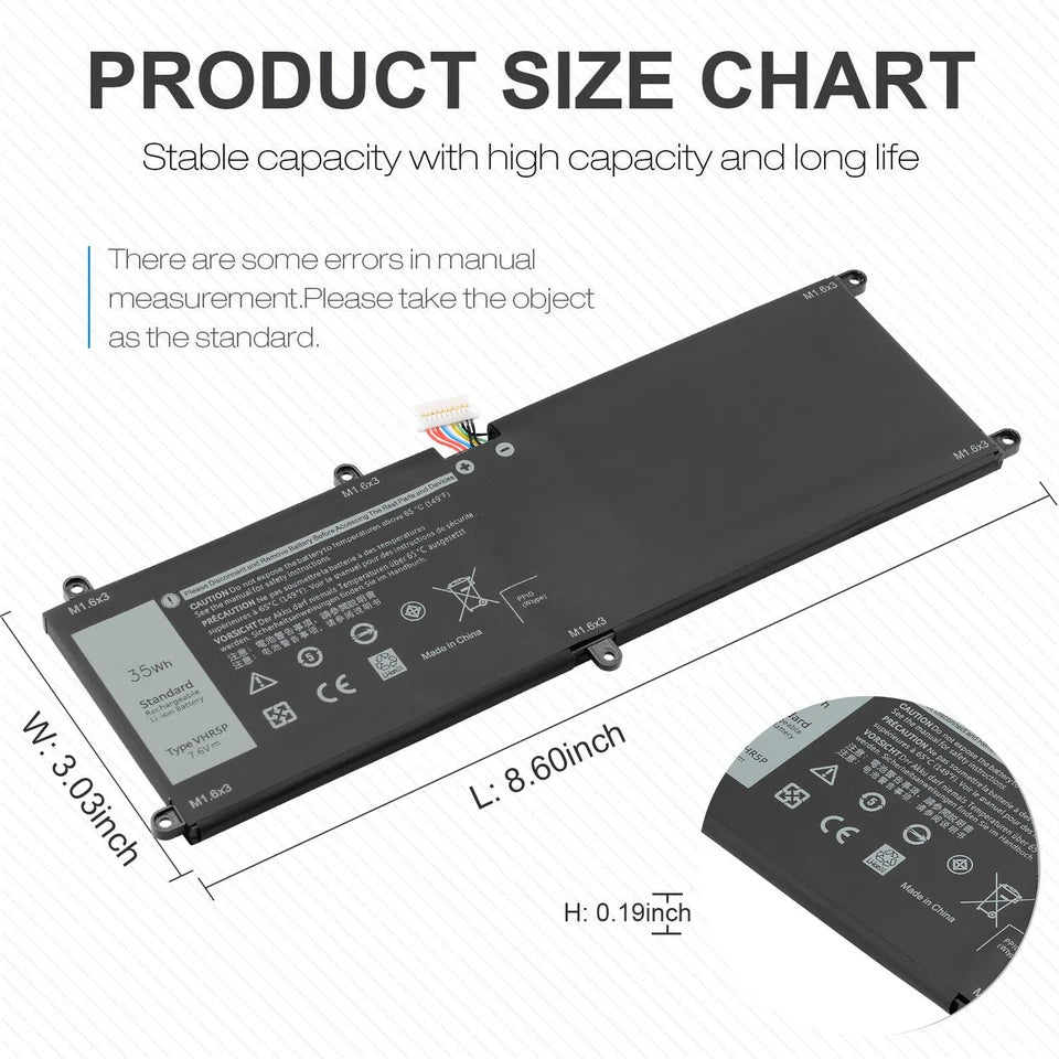 DELL VHR5P - VHR5P Genuine Original  Laptop Notebook Battery
