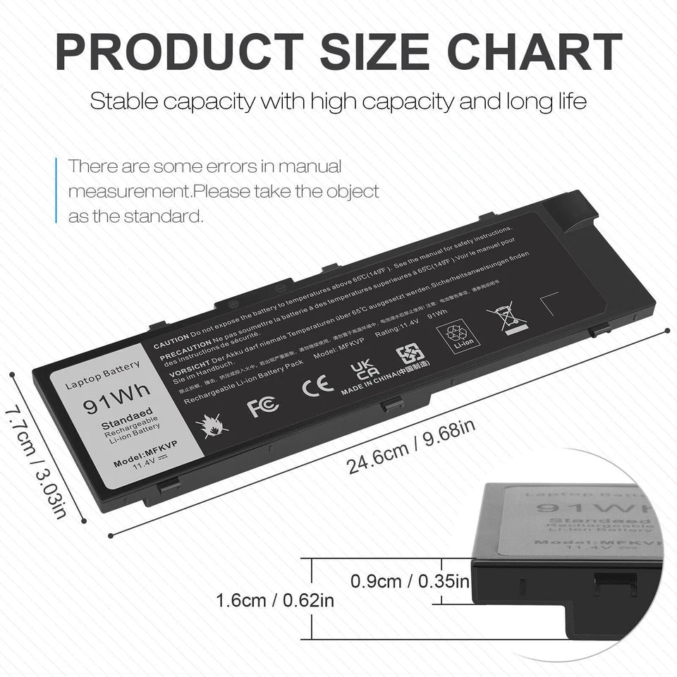 DELL MFKVP – MFKVP Genuine Original Laptop Notebook Battery