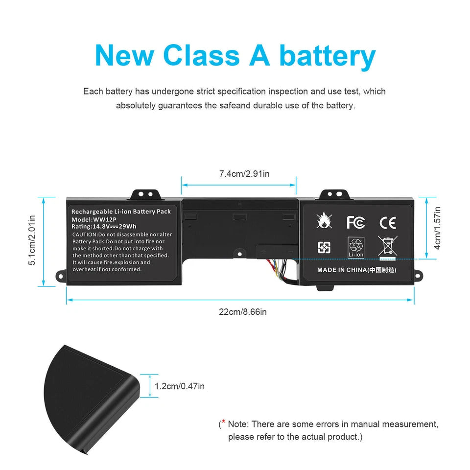 DELL WW12P	9YXN1 TR2F1 - WW12P Genuine Original Laptop Notebook Battery