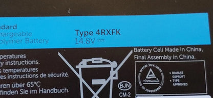 DELL XPS 14 Ultrabook - 4RXFK Genuine Original Laptop Notebook Battery