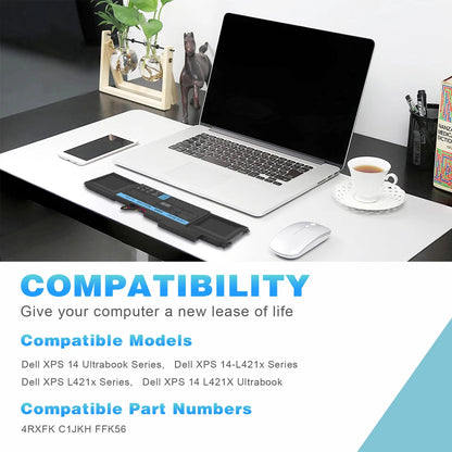 DELL XPS 14 Ultrabook - 4RXFK Genuine Original Laptop Notebook Battery