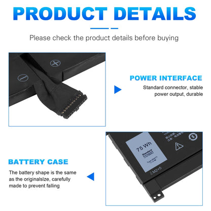 DELL 8N0T7 - 8N0T7 Genuine Original  Laptop Notebook Battery