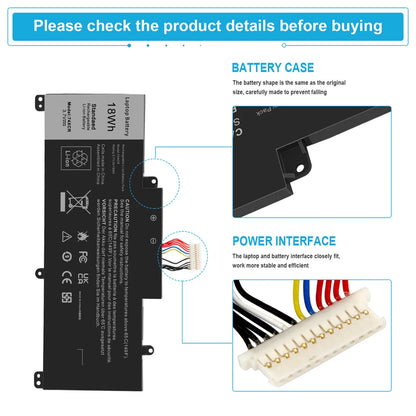 DELL 74XCR - 74XCR Genuine Original  Laptop Notebook Battery