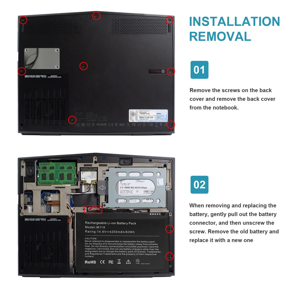 DELL PT6V8 - PT6V8 Genuine Original  Laptop Notebook Battery