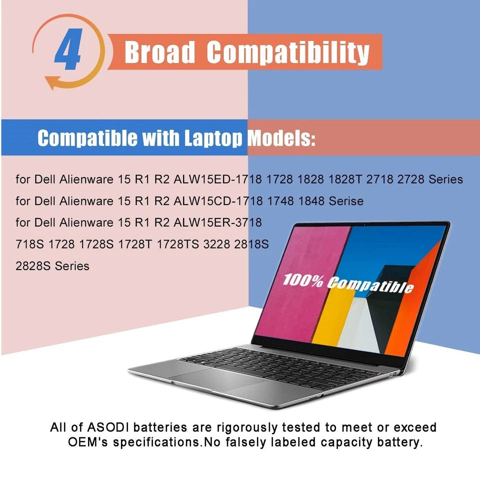 DELL 191YN - 191YN Genuine Original  Laptop Notebook Battery