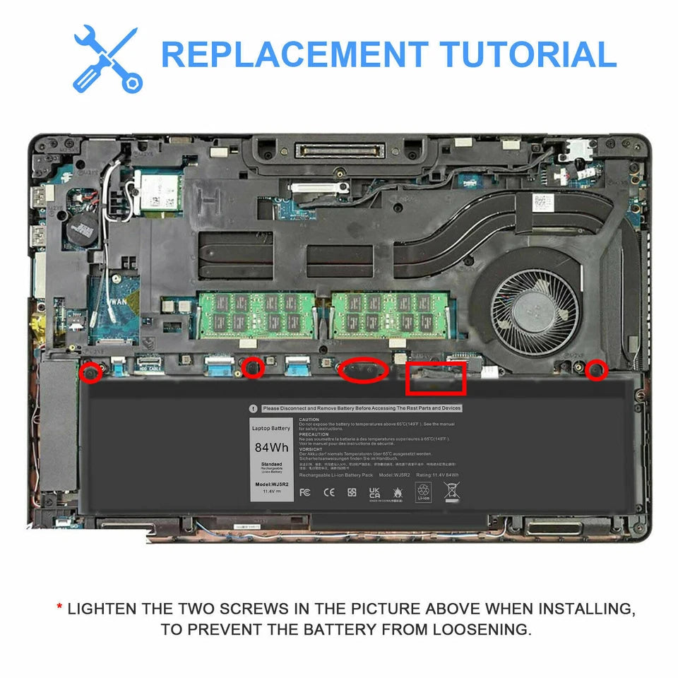 DELL WJ5R2 - WJ5R2 Genuine Original  Laptop Notebook Battery