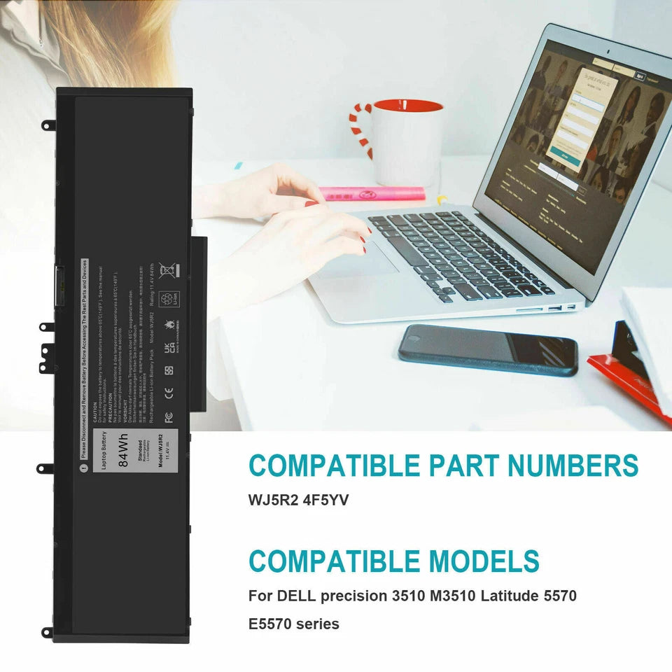 DELL WJ5R2 - WJ5R2 Genuine Original  Laptop Notebook Battery