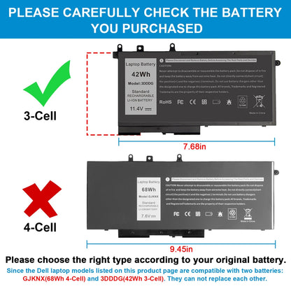 DELL 3DDDG - 3DDDG Genuine Original  Laptop Notebook Battery