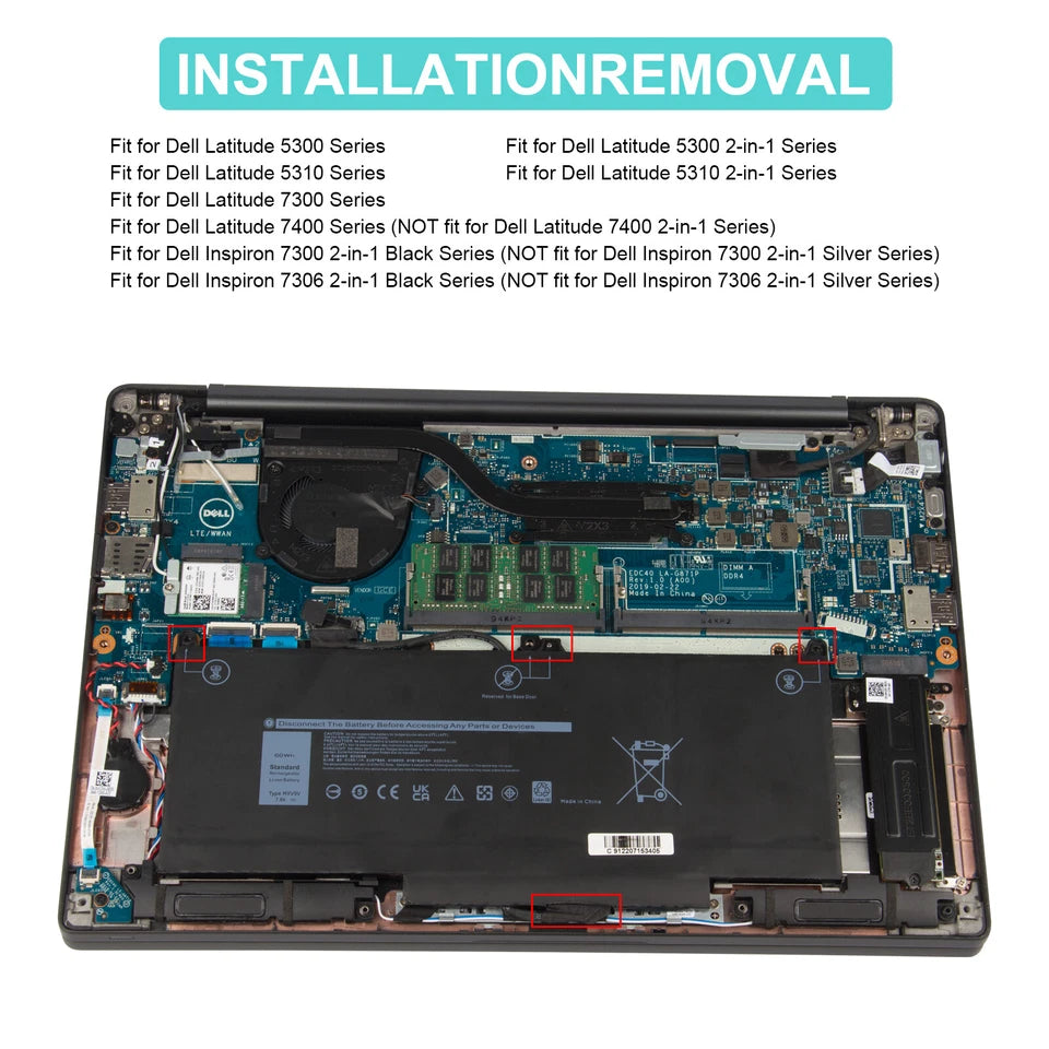 DELL MXV9V - MXV9V Genuine Original  Laptop Notebook Battery