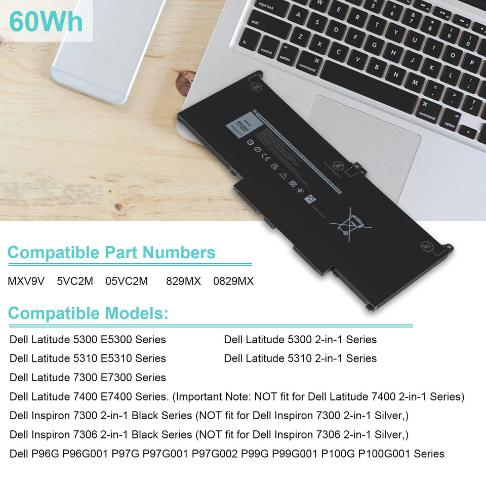 DELL MXV9V - MXV9V Genuine Original  Laptop Notebook Battery
