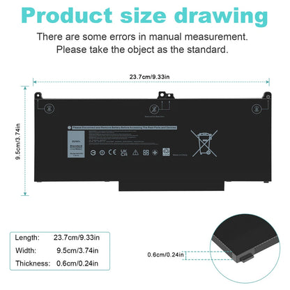 DELL MXV9V - MXV9V Genuine Original  Laptop Notebook Battery