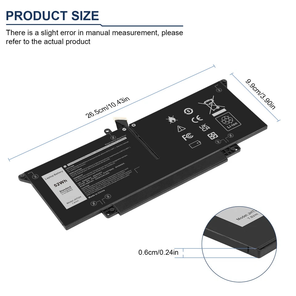 DELL JHT2H - JHT2H Genuine Original  Laptop Notebook Battery