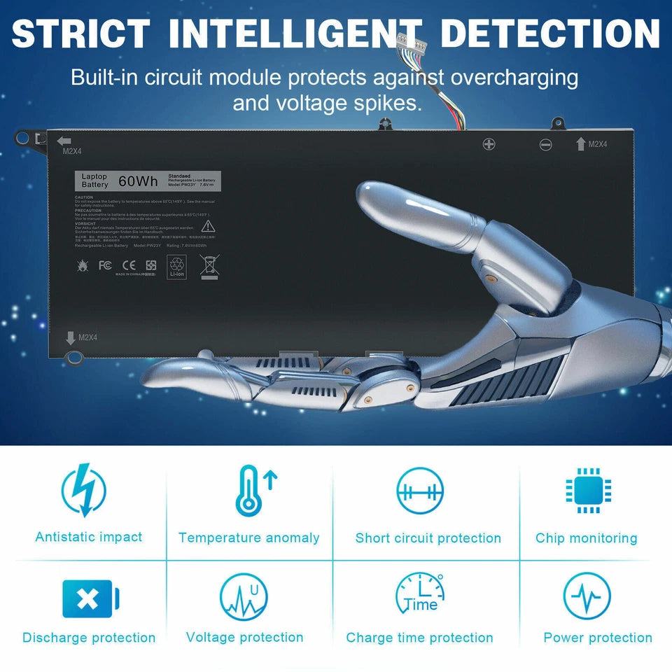DELL XPS 13 9360 - PW23Y Genuine Original  Laptop Notebook Battery