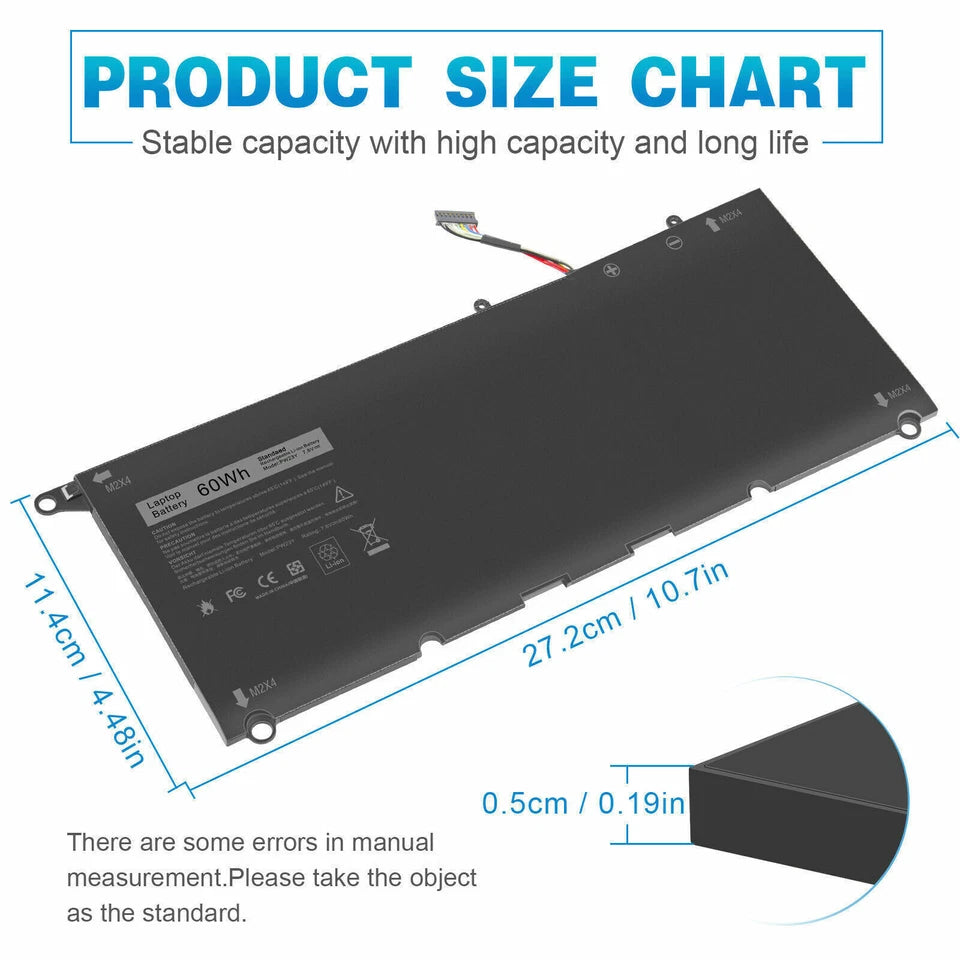 DELL XPS 13 9360 - PW23Y Genuine Original  Laptop Notebook Battery