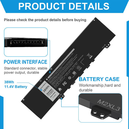 DELL F62G0 - F62G0 Genuine Original  Laptop Notebook Battery