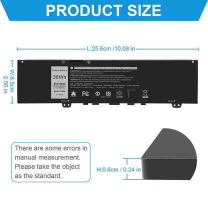 DELL F62G0 - F62G0 Genuine Original  Laptop Notebook Battery