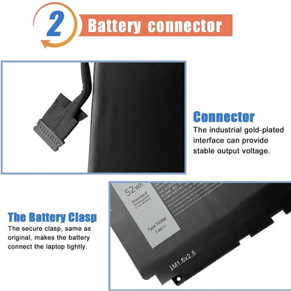 DELL 722KK - 722KK Genuine Original Laptop Notebook Battery