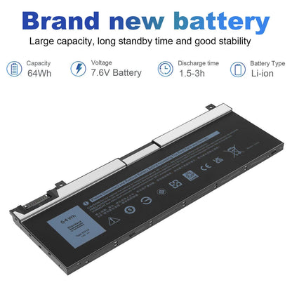 DELL 0H6K6V NYFJH 5TF10 FY2VW – 5TF10 Genuine Original Laptop Notebook Battery