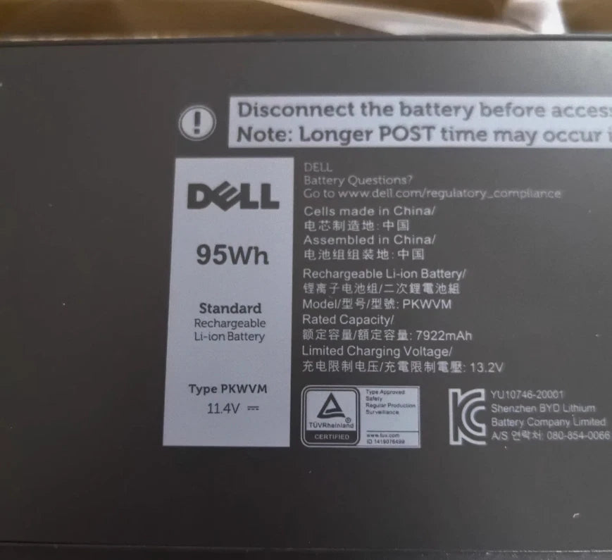 DELL PKWVM – PKWVM Genuine Original Laptop Notebook Battery