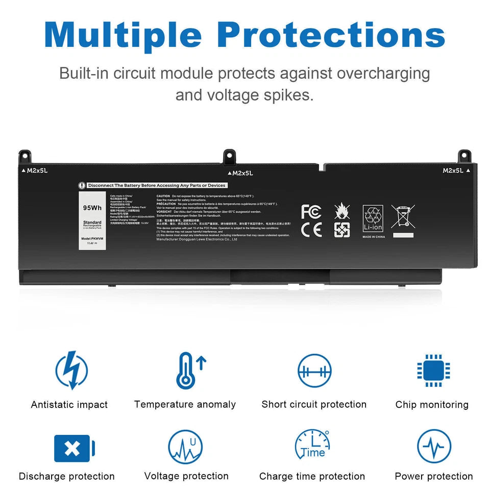 DELL PKWVM – PKWVM Genuine Original Laptop Notebook Battery