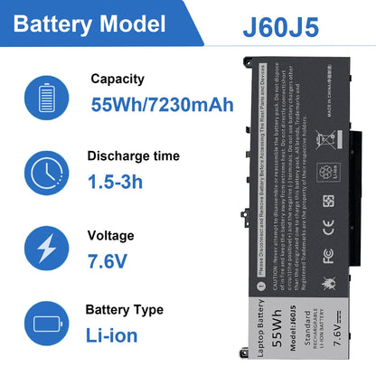 DELL LATITUDE E7270 – J60J5 Genuine Original Laptop Notebook Battery