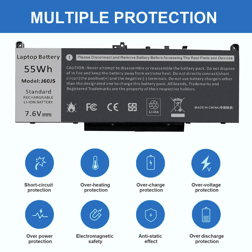 DELL LATITUDE E7270 – J60J5 Genuine Original Laptop Notebook Battery